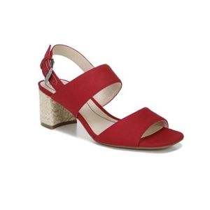 LifeStride Red Espadrille Heel Sandals suze 7M